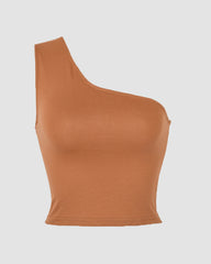 One-shoulder Sports Tank Tops Crop Tops Vest