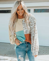 Crewneck Doll Sleeves Rib Knit Pullover