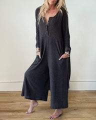 Simply Comfort Button Down Romper Jumpsuits