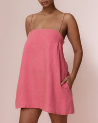 Leaf Strap Cozy Vacation Dress