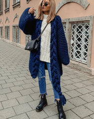 Women's Tassel Knitted Coat