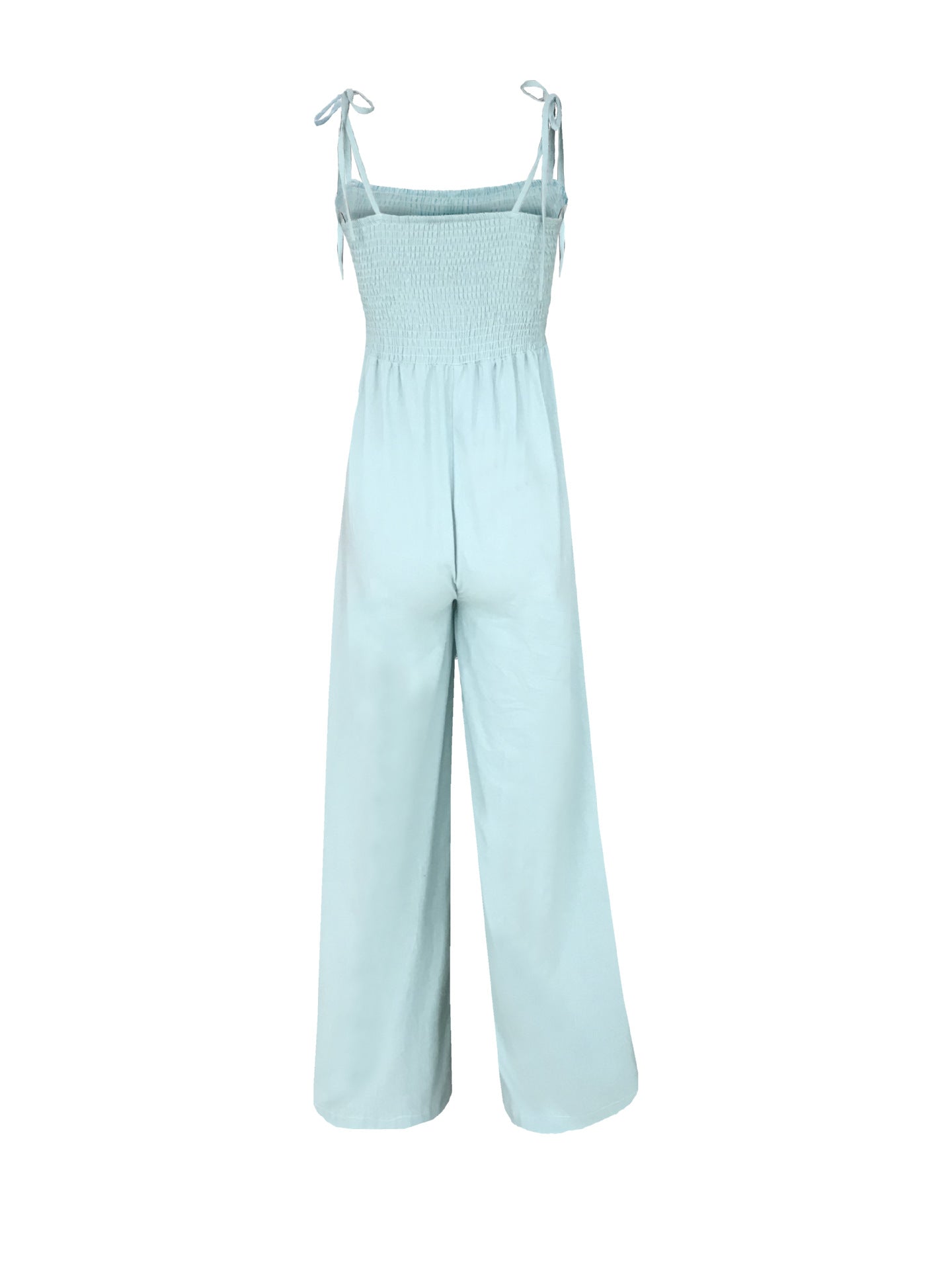 Suspenders Tube Top  Lace-up Jumpsuits Loose Pants