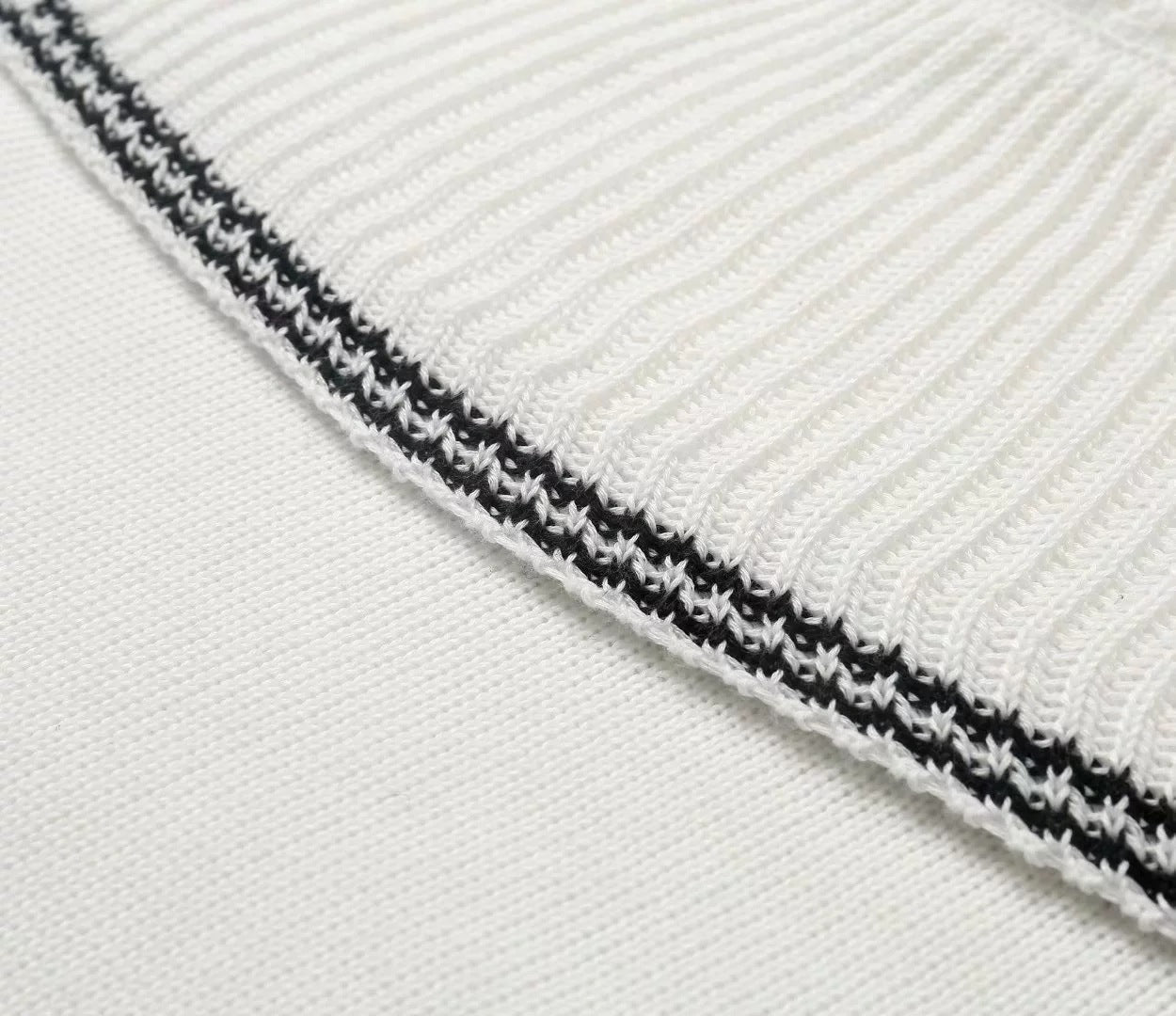 Splicing Hollow-out Flared Sleeve Knit Sweater