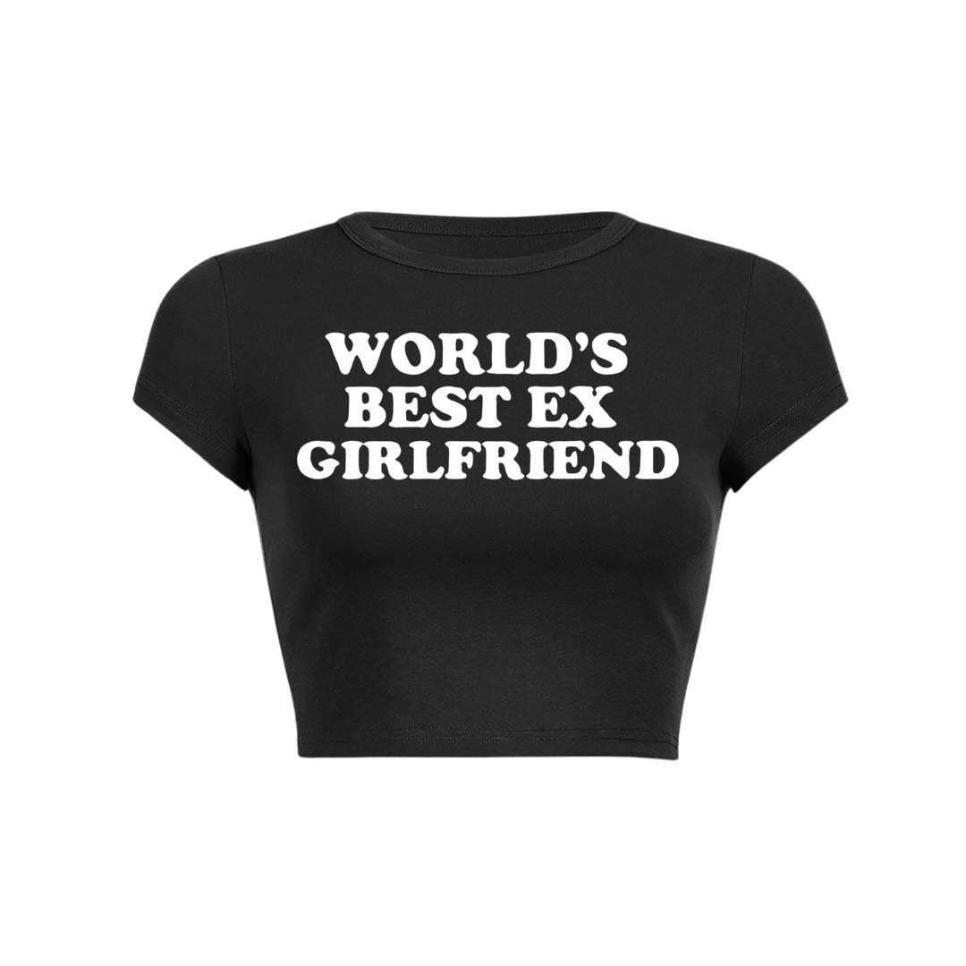 Best Ex Girlfriend Y2K Baby Tee Crop Top
