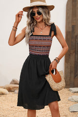 Bohemian Printed Patchwork Sleeveless Casual Dress