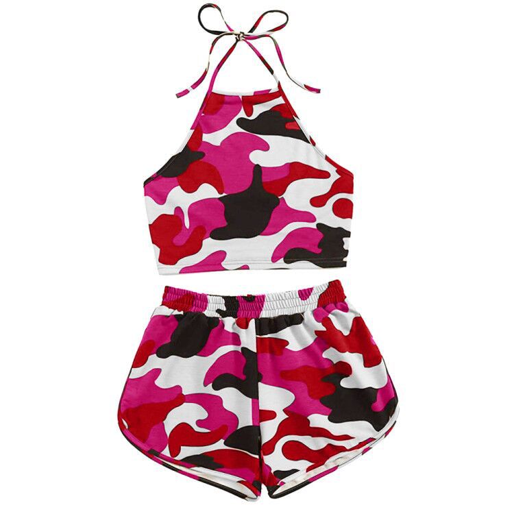 Tie Dye Two-piece Set Loungewear Home Workout Fitness Outfit