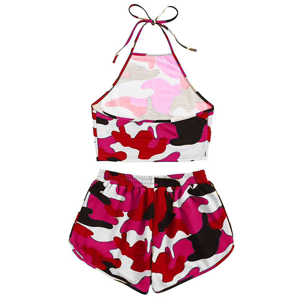Tie Dye Two-piece Set Loungewear Home Workout Fitness Outfit