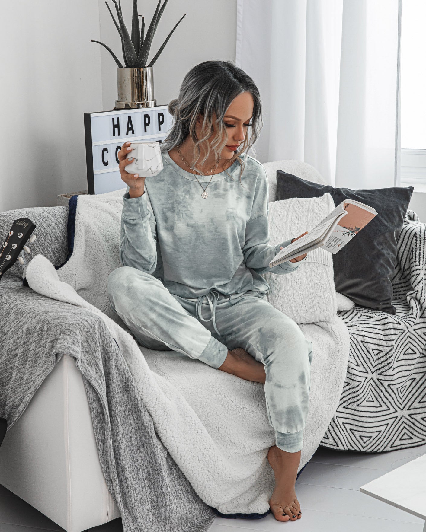 Tie Dye Two-Piece Set Loungewear
