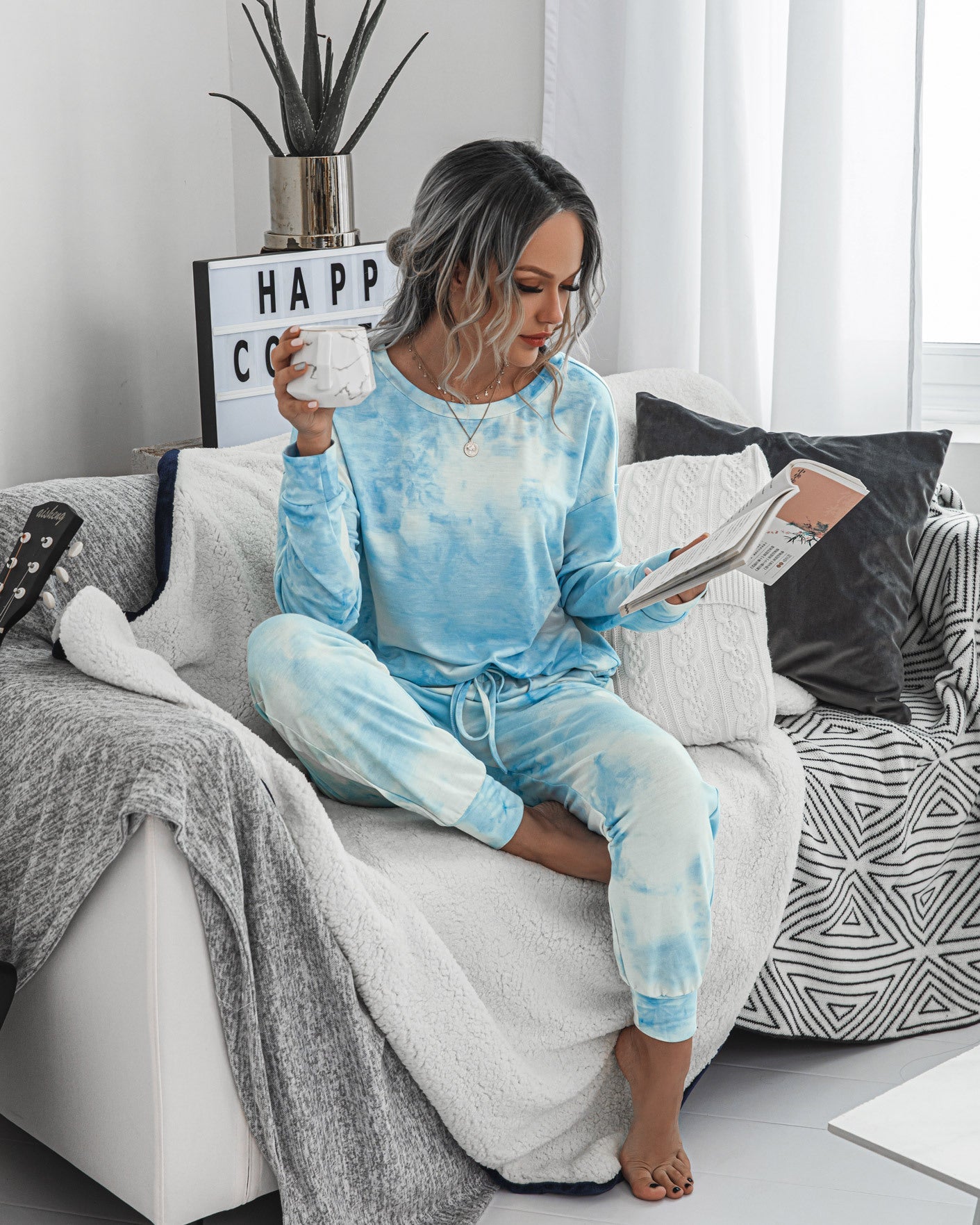 Tie Dye Two-Piece Set Loungewear