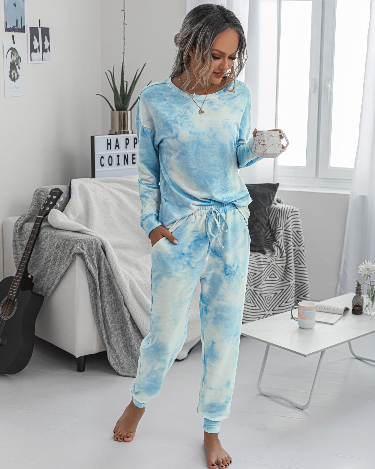 Tie Dye Two-Piece Set Loungewear