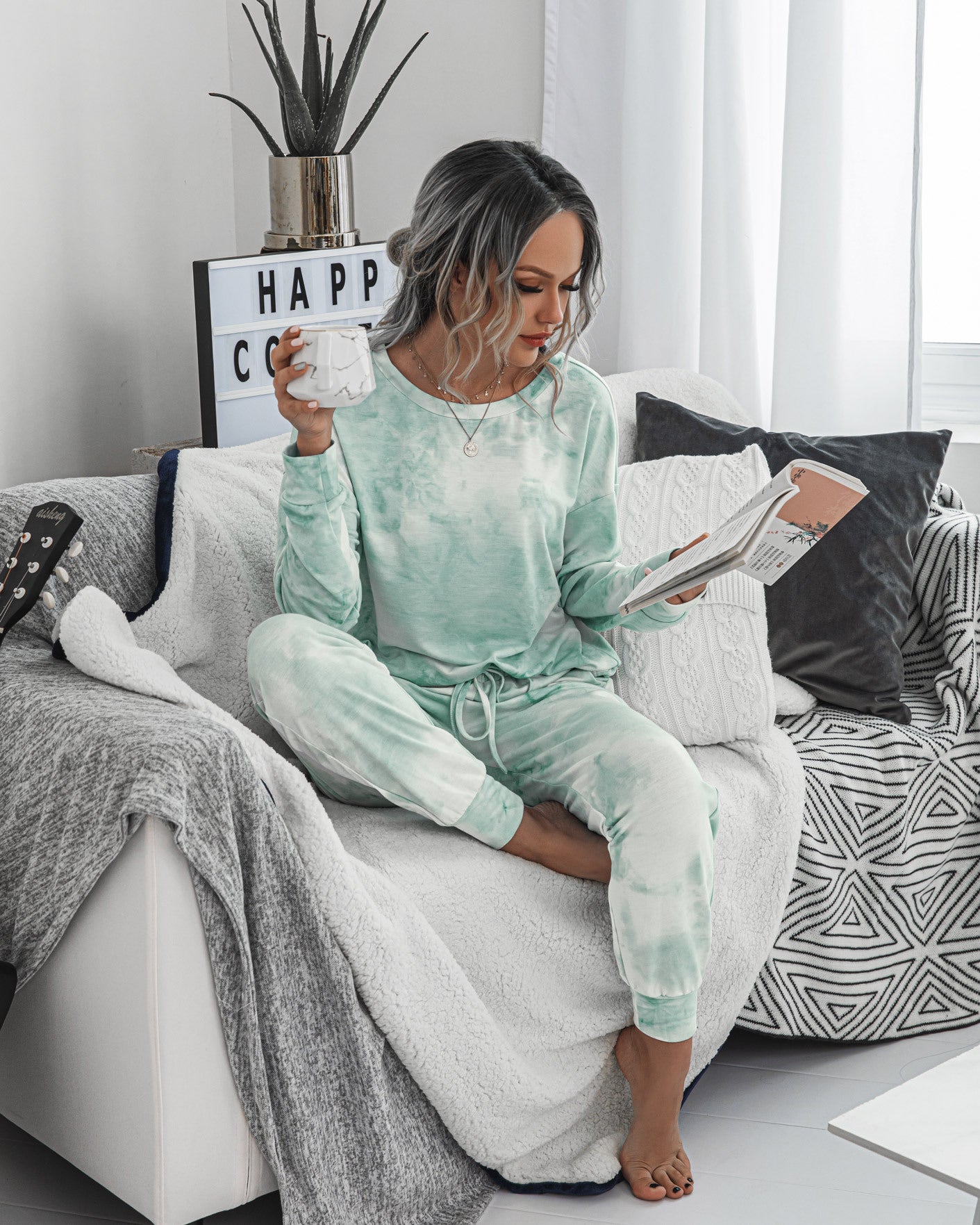 Tie Dye Two-Piece Set Loungewear