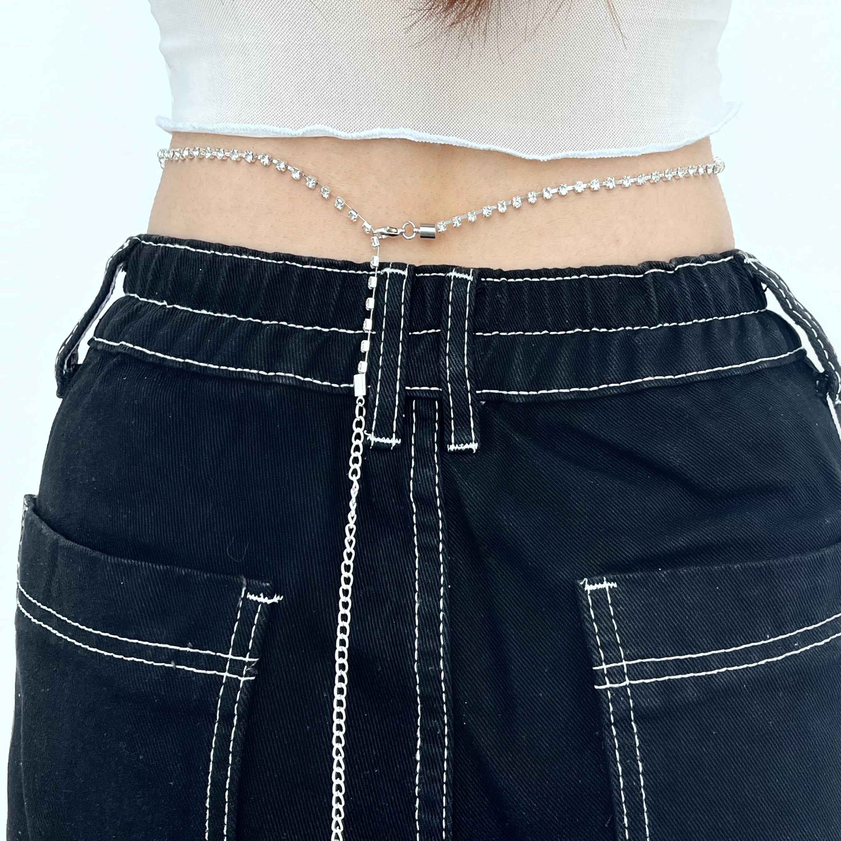 Snake pendant decor waist chain