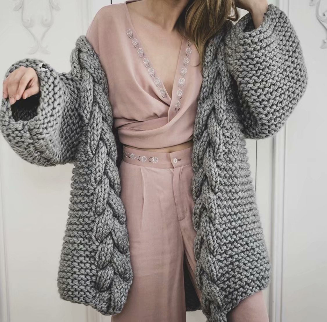 Women's Tassel Knitted Coat