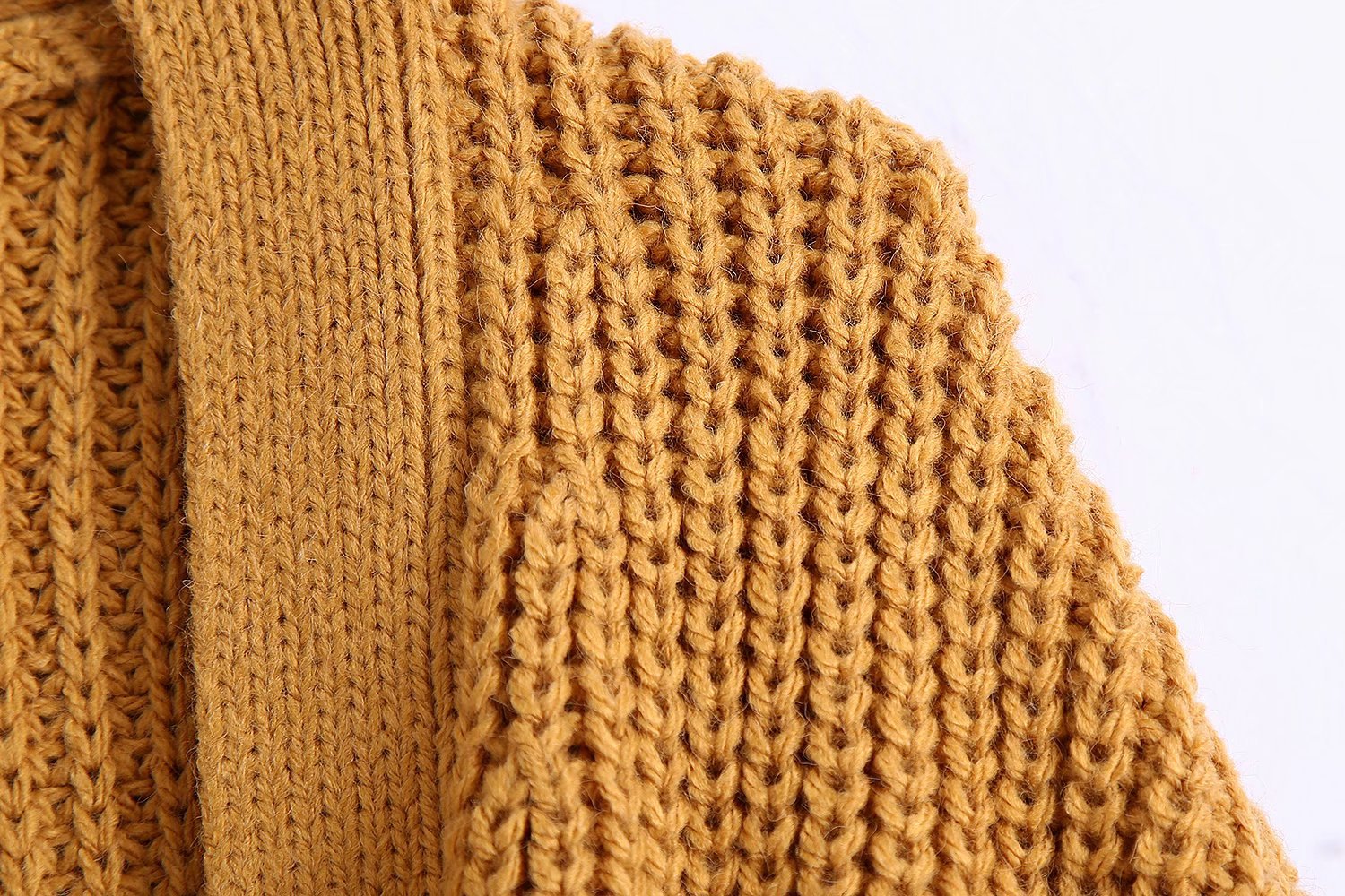 V-neck Knit Lace-up Tie-Back Cardigans