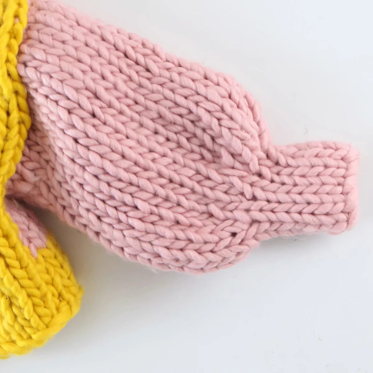 V-neck Stripe Lantern Sleeve Knit Sweater Outerwear