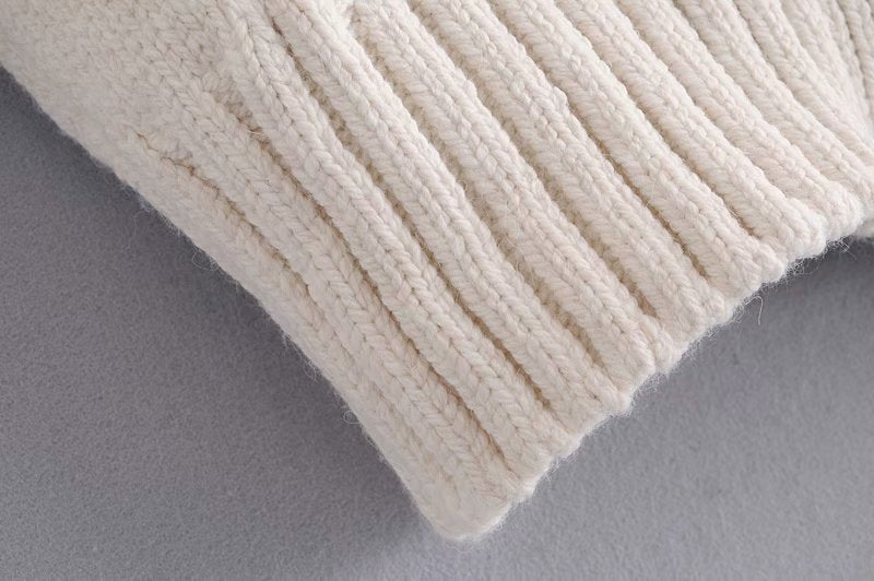 V-neck Knit Single-breasted Sweaters Cardigans Outerwear