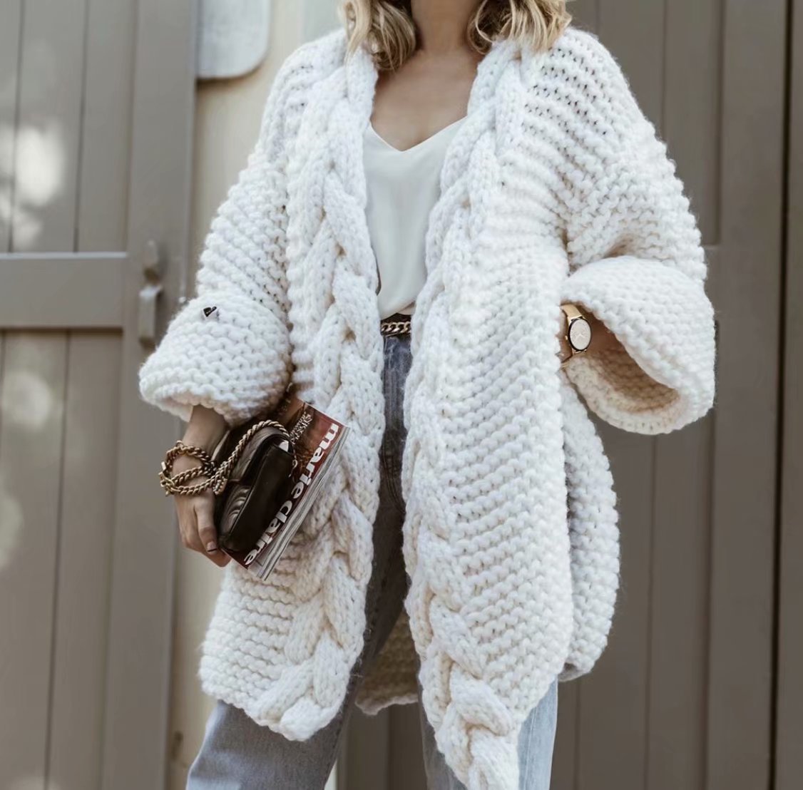 Women's Tassel Knitted Coat