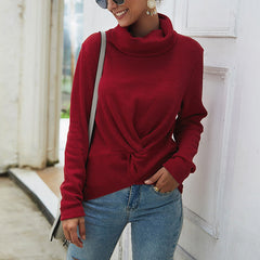 Women Turtleneck Long Sleeve Sweater