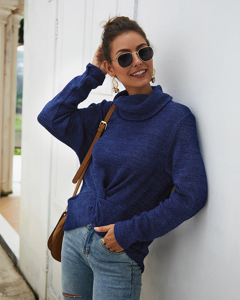 Women Turtleneck Long Sleeve Sweater