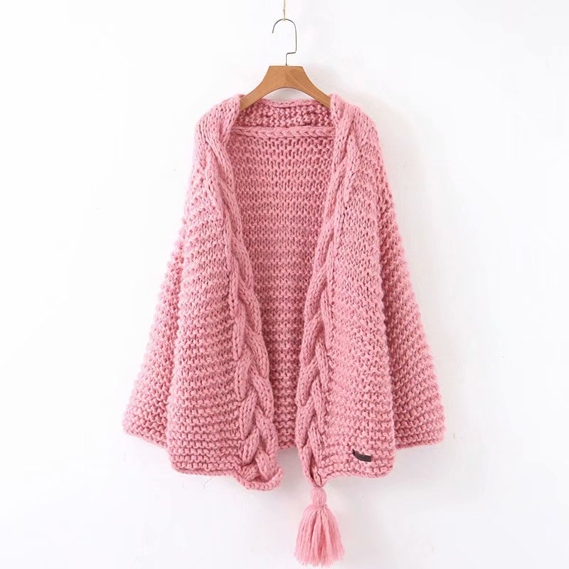 Women's Tassel Knitted Coat