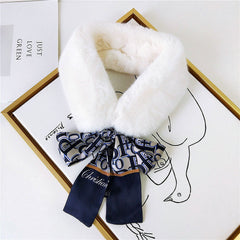 Vogue Plush Leopard Print Infinity Scarf for Women