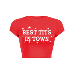 Best Txts In Town Y2K Baby Tee