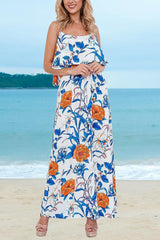 Print Floral Boho Women Fall Beach Dress