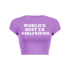 Best Ex Girlfriend Y2K Baby Tee Crop Top