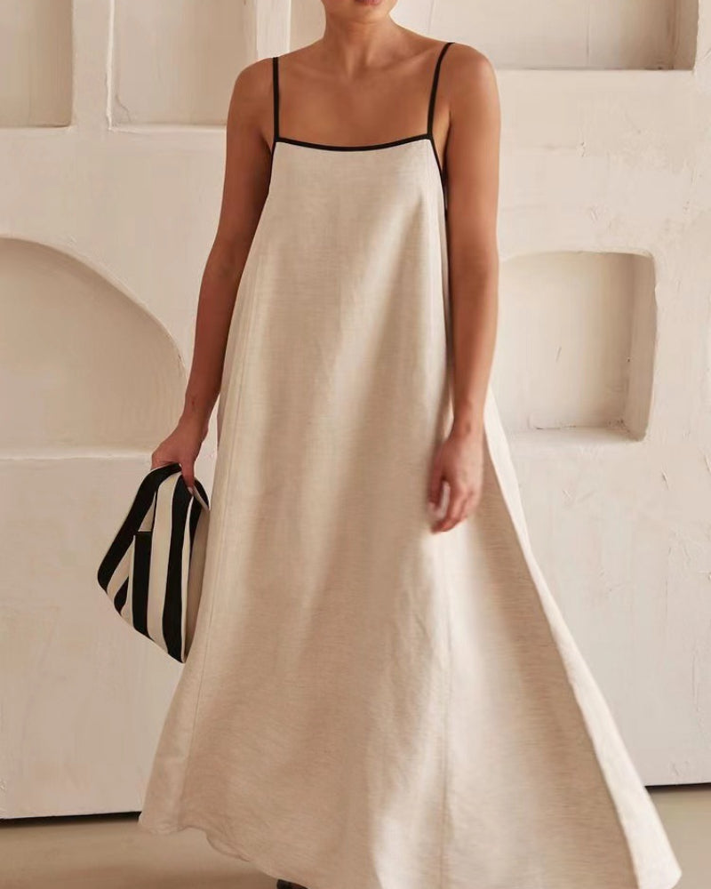 Vacation Suspenders Tube Top Maxi Dresses