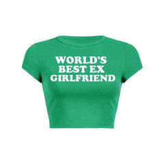 Best Ex Girlfriend Y2K Baby Tee Crop Top