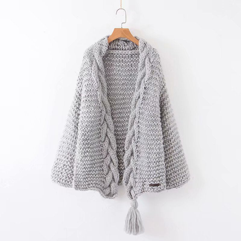 Women's Tassel Knitted Coat