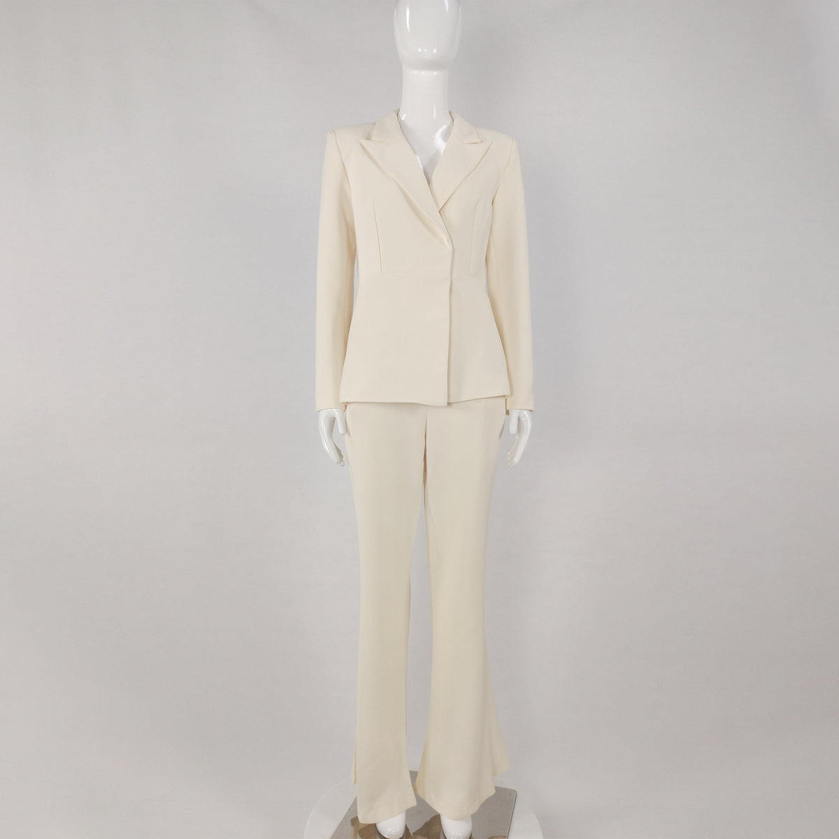 Ailani Plain Surplice Blazer With Flare Pants