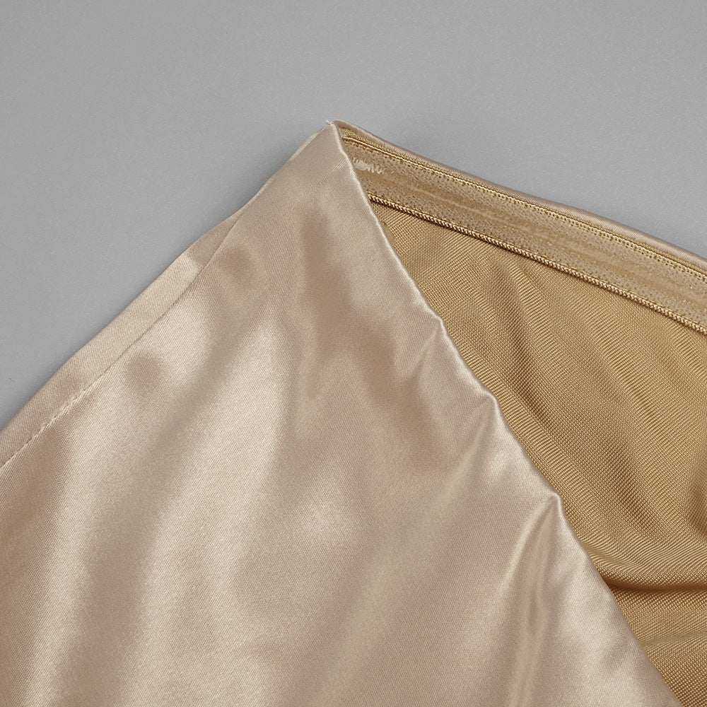 Ayla Satin Strapless Mermaid Dress