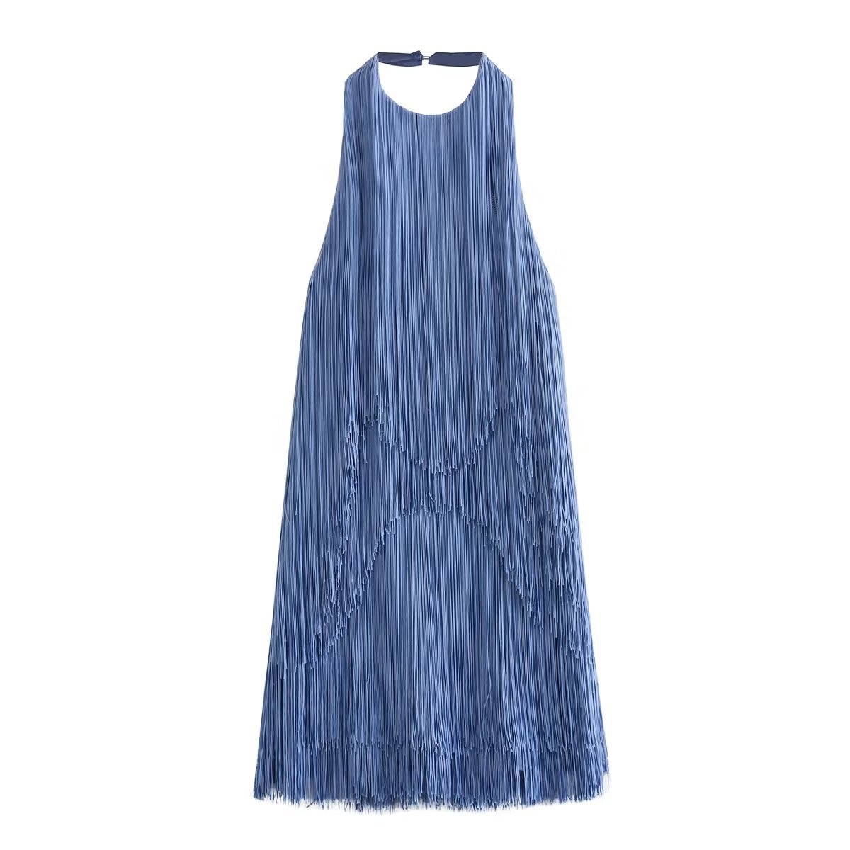 Aylin Layered Fringed Flapper Mini Dress