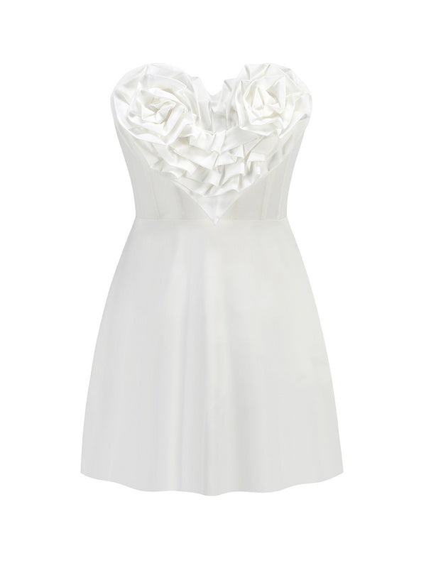 Charley Strapless Heart Shape Embellished Mini Dress