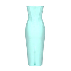 Gabriela Strapless Crystal Bandage Dress