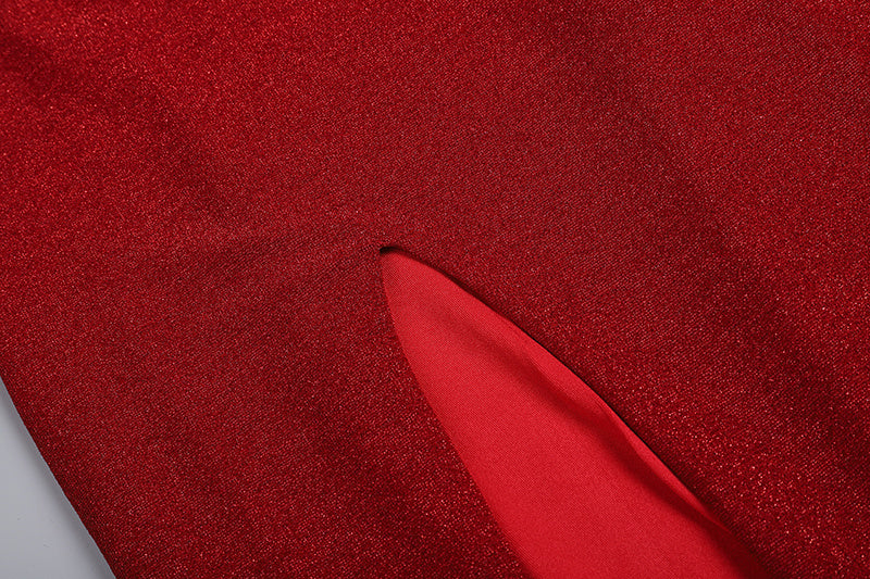 Jane Long Slit Backless Cocktail Dress