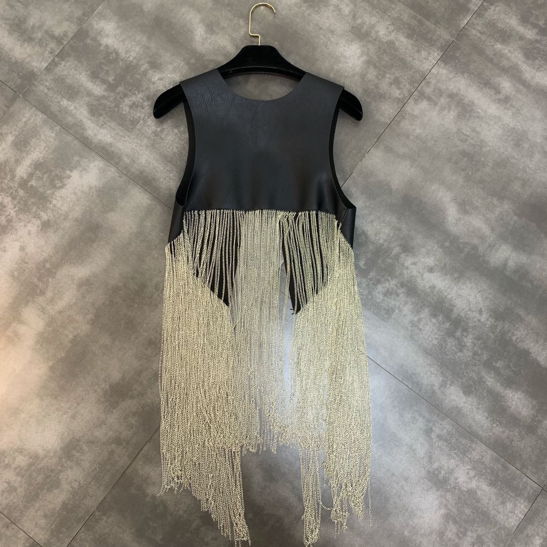 Ida Sleeveless Chain Tassel Top