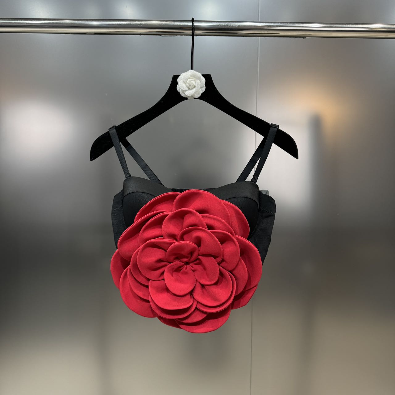 Jesse Strappy Floral Embellished Crop Top