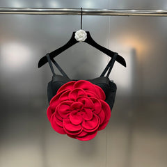 Jesse Strappy Floral Embellished Crop Top