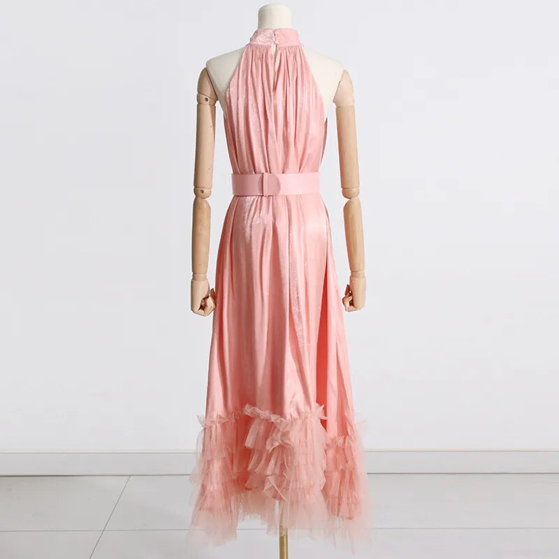 Kai Flowy Satin Dress