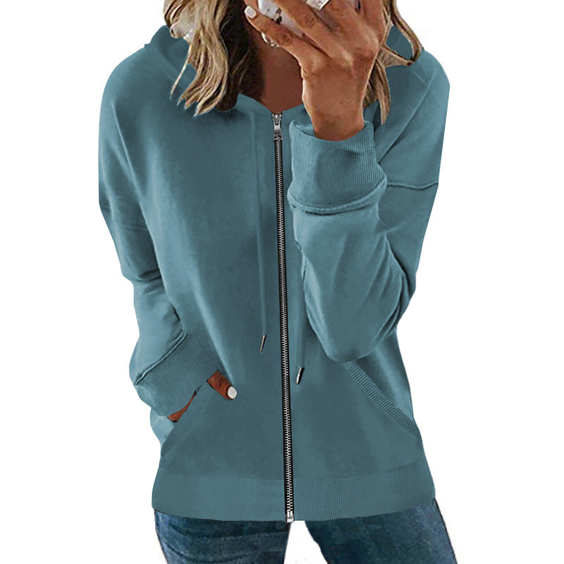 Women Zip Up Hoodies Fleece Lined Tunic Sweatshirt Long Casual Hoodie Jacket with Pockets - Zeagoo (Us Only)
