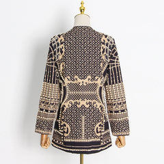 V-neck Beaded Beads Cardigans Blazer Outerwear