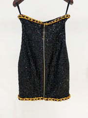 Lorrie Bustier with Embroidered Sequin Dress