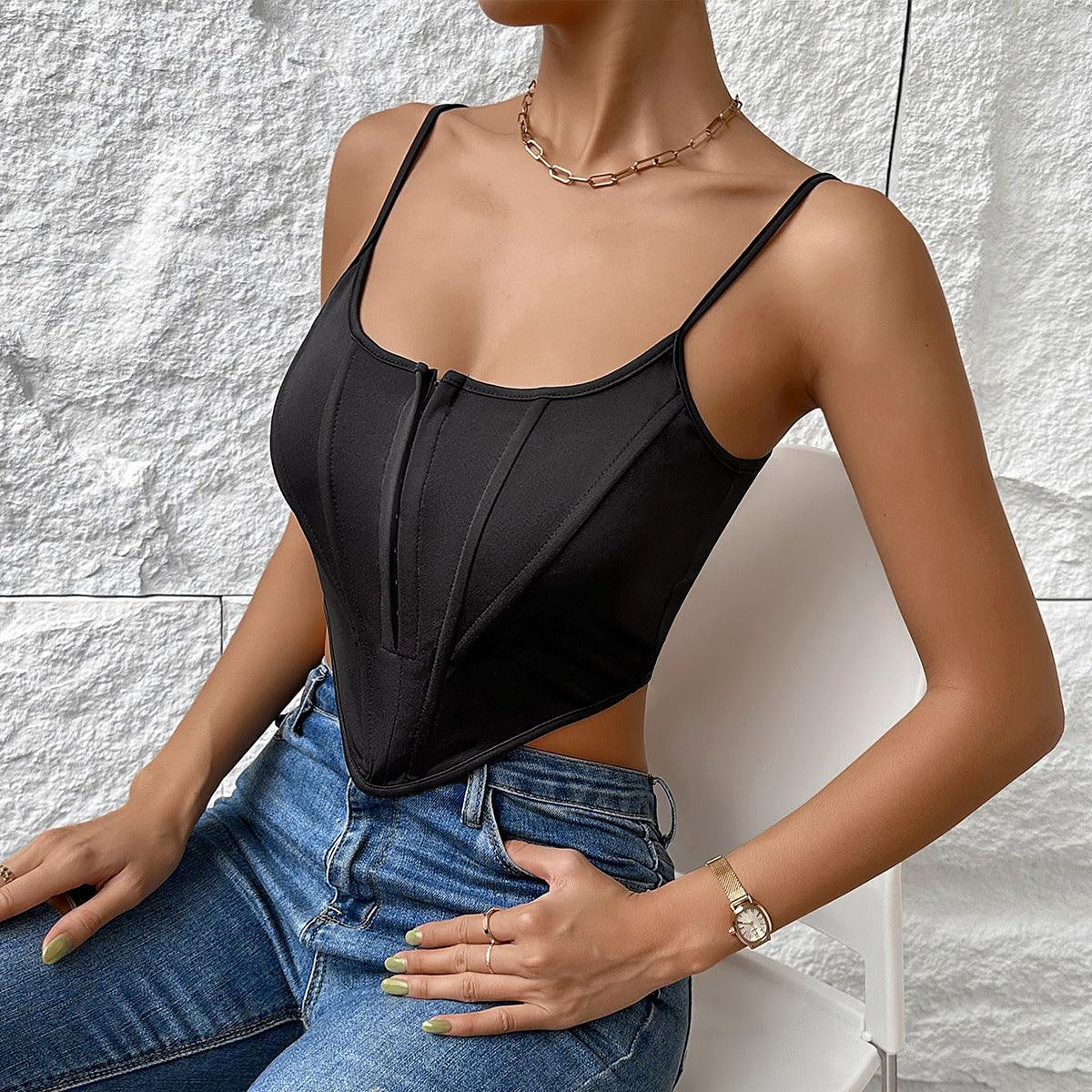 Alice Strappy Asymmetrical Hem Cami Shapewear Top