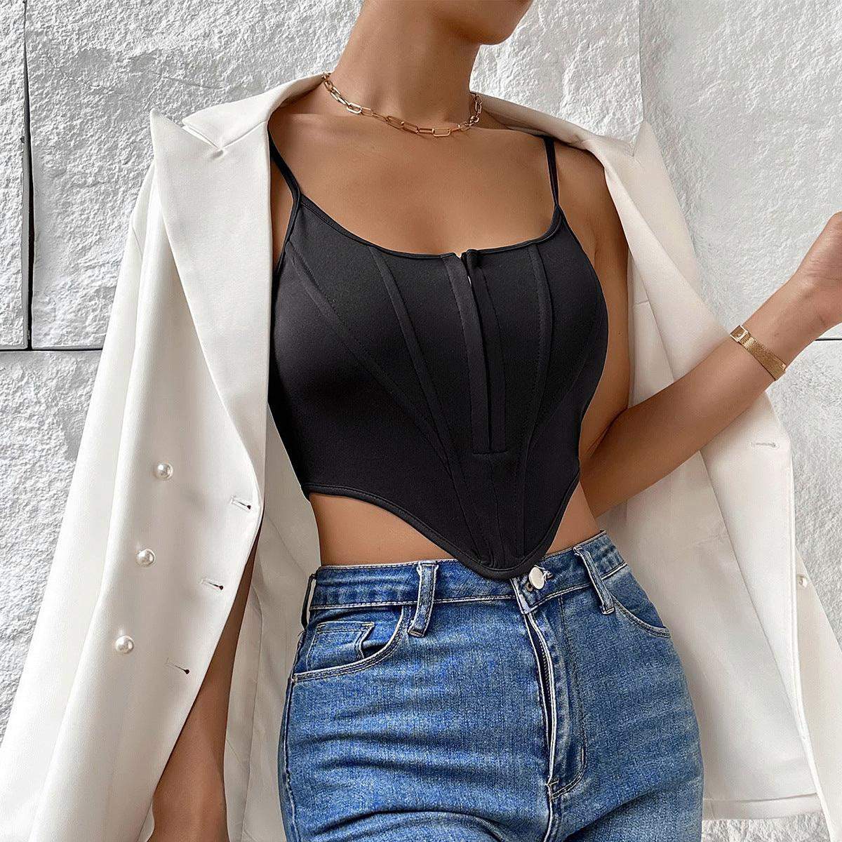 Alice Strappy Asymmetrical Hem Cami Shapewear Top