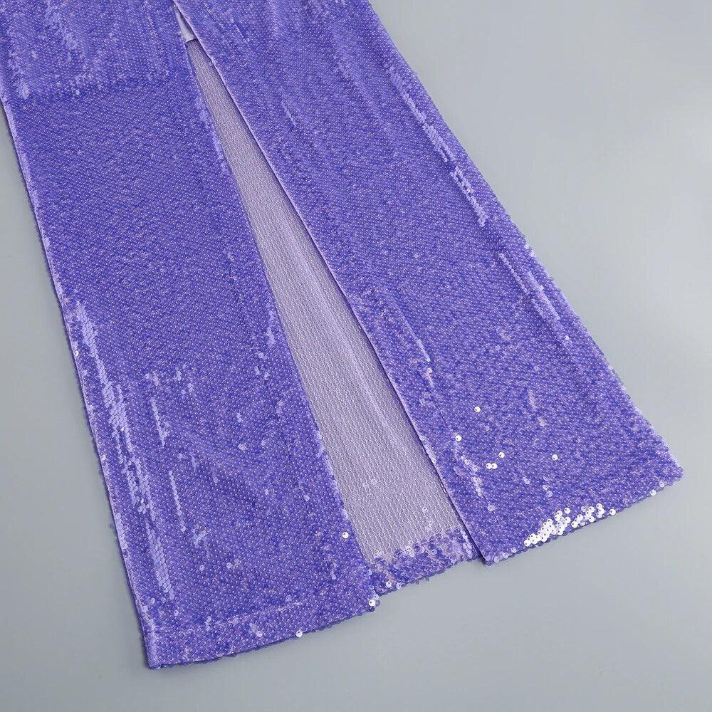 Althea Sleeveless Drape Neck Backless with Lace Up Maxi Dress