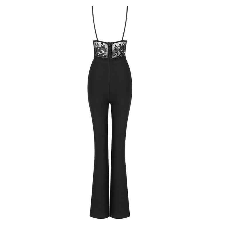 Antoine Sleeveless Lace Jumpsuit