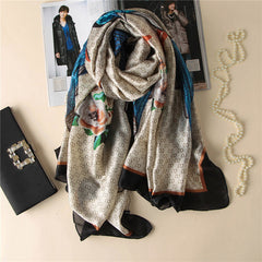Vogue Scarf for Women Shawl Wraps Holiday Gift Floral Scarves Women
