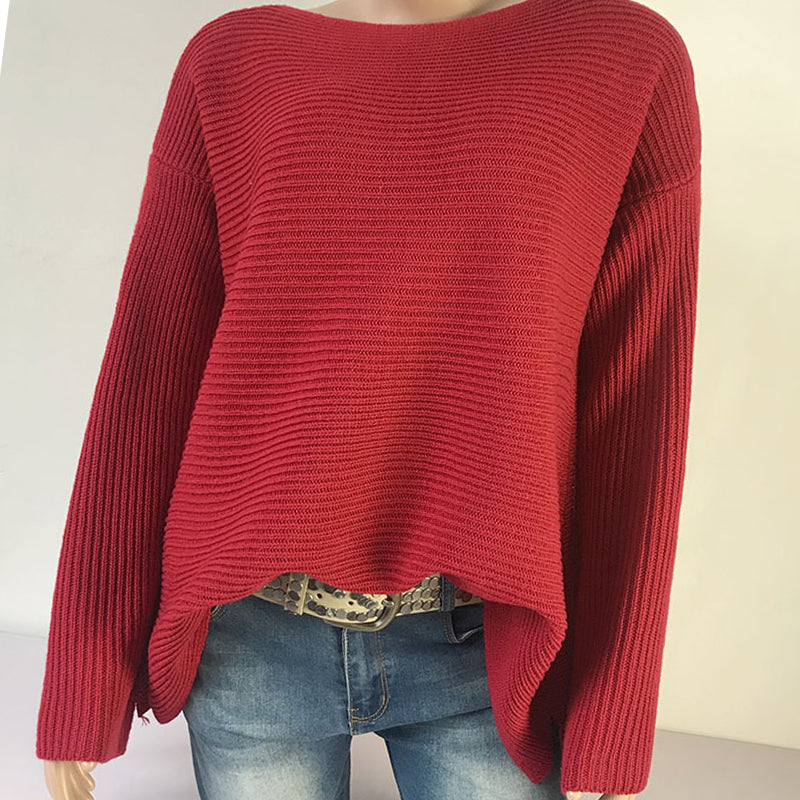 Women's Loose Bat Sleeve Sweater